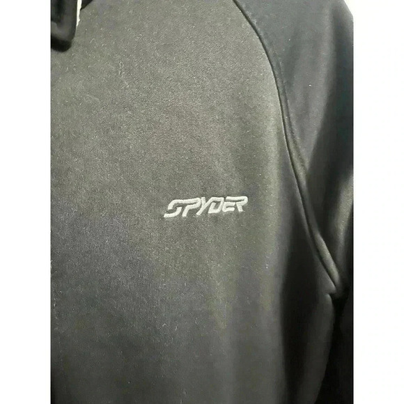 Spyder Fleece Women’s L Black Sweater  Jacket Full Zip - Picture 2 of 11